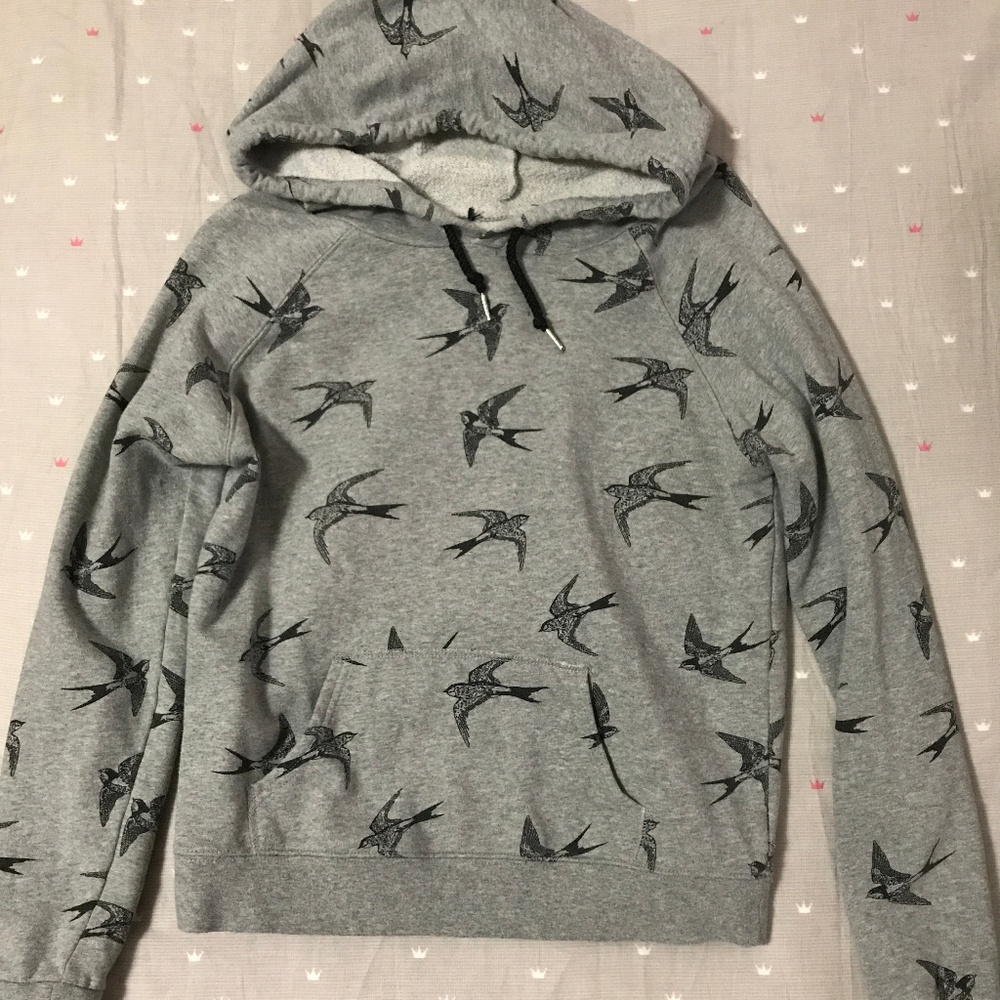 Swallow print sweatshirt